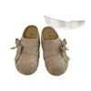 Mules de punta cerrada con lazo y suela gruesa para mujer, nuevo estilo versátil primavera-verano 2026, con aumento interno de altura, adecuados para el uso diario casual