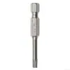 Escudo de acero SHEFFIELD S053115 Juego de 5 piezas Serie 50 de 6.3 mm Punta de destornillador de patrón largo T10