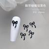 Nuevo Mini Lazo de Cinta de Aleación Joyería para Uñas Polvo Crema Japonés Decoración Tridimensional de Lazo de Cinta Metálico