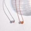 S925 Sterling Silver Cintura Pequena Clavícula Cadeia Feminina Luz Luxo Nicho Elegante Colar Pingente Cyber Celebridade Vento Frio Mola Colar Cadeia