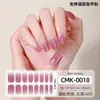 Fábrica Zhengxiang Personalizado OEM Adesivos de Gel para Unhas Sem Curvatura Cor Sólida Simples Glitter Sem UV Wraps Adesivos de Unha