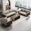 Conjunto de sofá e mesa de centro para escritório, adequado para recepção, reuniões e uso comercial; sofá de escritório simples e moderno, conjunto completo e outros itens