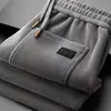 Pantalones Casuales Rectos Holgados de Pana para Otoño e Invierno para Hombre Tallas Grandes Versátiles Ropa de Abrigo Pantalones Largos Deportivos Casuales Forrados de Polar