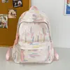 Mochila elegante de alta capacidad, mochila para estudiante de secundaria y universidad, mochila fresca estilo japonés al por mayor