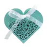 Caixa de Doces Flor Europeia Vendida na Amazon Caixa de Embalagem para Doces Caixa Oca a Laser para Casamento Caixa de Papel com Fita de Amor