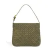 Bolsa Puramente Tecida à Mão 2026 Design de Nicho Moda Transversal Pequena Quadrada Camurça High-End Hobo Bolsa de Axila