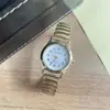 Banda de Acero Elástica al por Mayor No Impermeable Luminosa Reloj Elástico Reloj de Cuarzo para Personas de Mediana Edad y Mayores con Números Grandes Reloj de Pareja