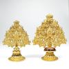 Árbol de la Suerte de los Ocho Tesoros Aleación Árbol de los Ocho Tesoros Instrumento Tíbet Auspicioso Ocho Tesoros Auspicioso Hogar Decoración Tántrica Chapado en Oro