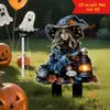Casa de Calabaza de Halloween Transfronteriza Elfo Mágico Hada Acrílico Plano 2D Decoración de Jardín Exterior Estaca de Suelo