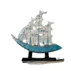 Adornos de Modelo de Velero de Vidrio Transparente Para Gabinete de Vino Vestíbulo Gabinete de TV Oficina Decoración del Hogar Artesanías de Resina