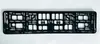 Amazon Transfronterizo Marco Portaplacas de Coche de Plástico ABS Estilo Europeo Negro Largo con Logo Imprimible
