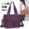 Bolso de hombro cruzado transfronterizo de comercio exterior, simple, gran capacidad, multicompartimento, ligero, lavable, de nailon, bolso de mano para mujer