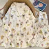 2026 Nuevo Set de Dos Piezas para Niñas Popular de Algodón Nube Dulce Pijama de Manga Larga y Pantalón Largo Ropa para el Hogar