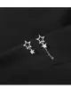 Exquisitos Aretes de Diamante Brillante en Forma de Estrella con Cierre de Rosca, Joyería Versátil de Diseño Nicho al por Mayor