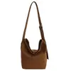 Bolso de Hombro Retro Chic Coreano Mate para Mujer 2025 Otoño Gran Capacidad Casual de Alta Gama Cruzado