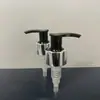 Bomba de loção de alumínio galvanizado 28/410 com interruptor esquerdo-direito, material PP, cabeça de bomba de pressão para gel de banho/detergente