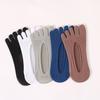 Calcetines para Hombre Medias Calcetines de Red Absorbentes al Sudor Calcetines Tobilleros Antideslizantes Nuevas Llegadas Transpirables Calcetines de Cinco Dedos Calcetines para Dedos del Pie Estilo Japonés Cuadros Invisibles