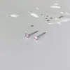 Pendientes de Plata de Ley S925 con Circonita Europea y Americana de Nicho Minimalista Súper Brillantes para Mujer, Diseño Exquisito y Compacto, Pendientes Frescos y Dulces
