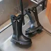 Otoño/Invierno 2026 Nuevas Botas Largas para Niñas Botas de Algodón con Felpa Botas de Cuero para Niños Medianos y Grandes Botas de Princesa para Niños Botas para Niños Medianos y Grandes