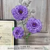 Flores Artificiais com 3 Cabeças, Design de Peixe Koi, Flores Artificiais para Celebrações de Casamento, Arranjos de Flores de Seda para Sala de Estar, Arte Floral para Casamentos, Decorações de Corredor de Hotel com um Toque de Luxo