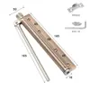 Resorte Cierrapuertas Simple de Acero Inoxidable Dispositivo Secuencial Silencioso para Puertas Ligeras de Madera, Cierrapuertas y Ventanas de Cierre Automático