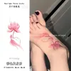 Pegatinas de Tatuaje Coloridas de Loto, Carpa, Buena Suerte y Fortuna, Impermeables y de Larga Duración, para Clavícula y Tobillo, Pegatinas de Alto Valor para Cubrir Cicatrices de Flor de Cerezo