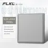 Panel de enchufe de interruptor universal multi-cinco orificios USB para pared doméstica, tipo 86, gris, plano, ultra-delgado, una apertura, control único