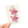 Pinzas para el pelo de estrella de colores dulces para niños, Pinzas de pato para el flequillo lateral de las niñas, Accesorios para el pelo