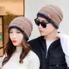 Gorros de Invierno para Jóvenes, Gorros de Lana Tejida Gruesos y Cálidos, Gorros de Algodón con Forro Polar para Otoño e Invierno, Gorros con Protección para el Cuello y las Orejas a Prueba de Frío