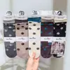 Nuevo Estilo Otoño e Invierno para Mujer: Calcetines holgados estilo Old Money, Calcetines altos, Calcetines holgados de encaje de color liso, Calcetines con separación de dedos para mujer