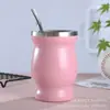Venta Caliente Transfronteriza Taza para Yerba Mate de Acero Inoxidable 304 de 8 oz, Taza para Yerba Mate Argentina, Taza Mini Calabaza con Bombilla y Cuchara