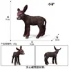 Simulação Cognitiva Animal Sólido Aves Pecuária Burro Modelo Filhote Burro Pintado Burro Burro Brinquedo Enfeites Transfronteiriços