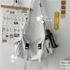 Coreia do Sul Chique retrô workwear estilo Hong Kong bolsa de lona estudantil masculina ulzzang neutra Harajuku japonês bolsa tiracolo feminina