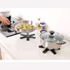 Tapete de mesa doméstico empilhável com isolamento térmico e anti-escaldante, tapete de mesa redondo, tapete de mesa de cozinha, tapete para copos e panelas, atacado