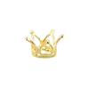 Mini Liga Coração Pequena Coroa Crianças Coração Pequena Princesa Acessórios Feito à Mão DIY Metal Bola de Cristal Ornamento Fundo