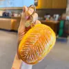 Juguete de Comida Divertida Simulada Llavero Colgante de Pan Llavero Creativo de PU para Coche Bolsos Decoración Regalo Pequeño de Repostería
