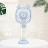 Ventilador de Mão Pequeno Transparente para Aromaterapia de Verão Portátil com Carregamento USB Mini Ventilador de Bolso Ventilador Elétrico