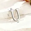 Pingentes de Letra Espelhados em Aço Inoxidável A-Z em Estoque, Cor Dourada 18K, Acessórios de 26 Letras Pingentes para Joias DIY