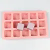 Molde de Silicona Cuadrado de 15 Agujeros para Pastel, Pudín, Chocolate, Repostería DIY, Mousse