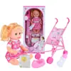 Cochecito de Muñeca Barbie de Venta Caliente Transfronterizo Juguete Cochecito de Bebé con Muñeca Princesa para Niñas para Jugar a la Casa