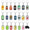 Série Criativa de Desenhos Animados de Bebidas de Verão Chaveiro DIY Personalizado Tendência Pingente para Mochila de Estudante Venda por Atacado