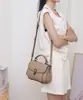 Bolso Cruzado de Hombro Único para Mujer de Piel de Vaca de Primera Capa con Patrón de Cocodrilo, Gran Capacidad, Bolso de Concha Grande de Moda y Sencillo, Piel Genuina