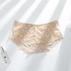 Roupa interior feminina de venda quente sexy laço transparente modal cueca feminina vida vermelha cintura média quadril levantamento cuecas femininas