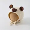 Gorro de Bebé para Primavera y Otoño, Estilo Delgado para Bebés, Diseño de Nariz de Oso, Linda Protección para la Cabeza para Niñas y Niños