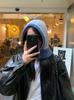Balaclava Ding Zouzao Feminina Outono e Inverno Cachecol Quente Chapéu de Lã Tricotado Peça Única Proteção para as Orelhas Chapéu Lei Feng