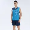 Conjunto de Roupa de Treino de Vôlei sem Mangas para Homens e Mulheres Roupa Esportiva de Competição Camisa de Vôlei Universitário com Números Impressos