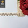 Hilo de oro borde de espiga de perro punto accesorio de ropa 1cm código de barras de oro unilateral collar de bordado semicircular encaje pequeño