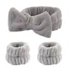 Diadema Maquillaje Cuidado de la Piel Diadema Lavado Facial Diadema Niña Diadema Cabello Desenfocado Diadema Spa Set de Pulseras Diadema para Lavado Facial