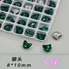 Cabeça de Gato Substituição K9 Multifacetada 6*10mm Fundo Pontiagudo Vidro Lote Inteiro de Enfeites de Diamante Brilhantes DIY Coração Diamante Grande para Nail Art