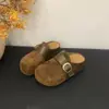 Pantuflas Baotou estilo Birkenstock para mujer, colección otoño 2026, casual, que aumentan la altura, sin cordones, de suela gruesa, con plataforma interior, adecuadas para mujeres embarazadas y aquellas que prefieren zapatos cómodos y fáciles de usar